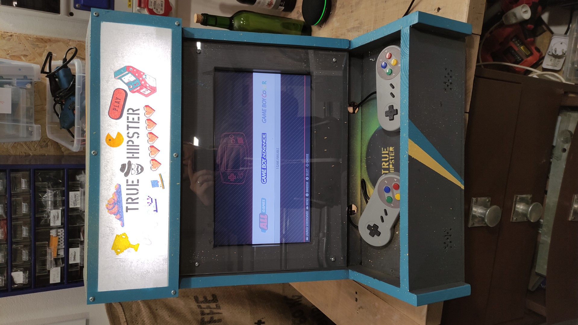 Bartop Arcade Cabinet DIY Internal - marquee led strip